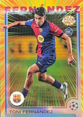 2024 Topps Chrome UEFA Club Competitions #RR-4 Radiating Rookies /(SSP)