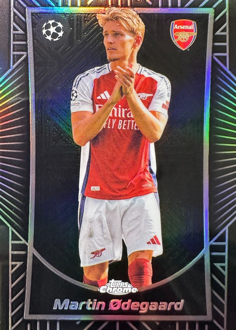 【直筆サイン】マルティン・ウーデゴール Topps  Odegaard Martin Odegaard 2024 Topps Chrome UEFA Club Competitions #SE