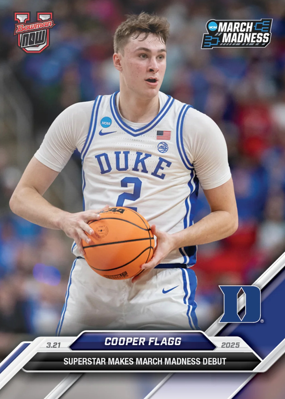 Cooper Flagg 2024-25 Bowman U Topps Now NCAA Debut Card #95 (Near Mint)