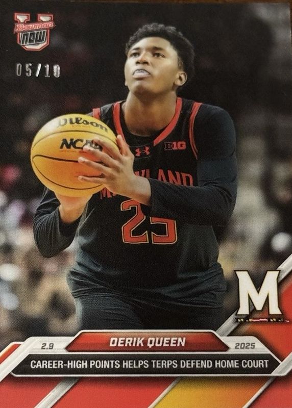 Derik Queen 2024 Bowman U Now #63 Red /10 RAW