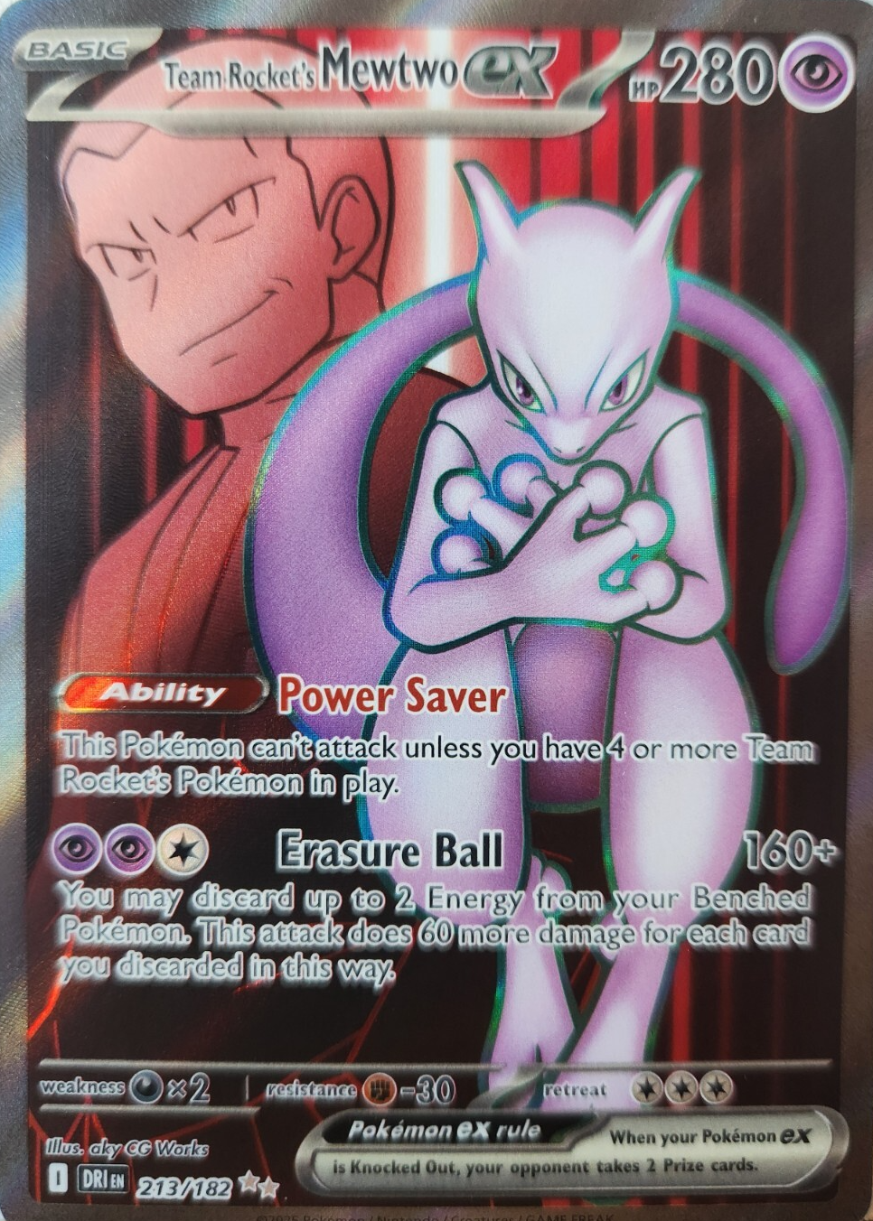 Team Rocket's Mewtwo ex 2025 Scarlet & Violet: Destined