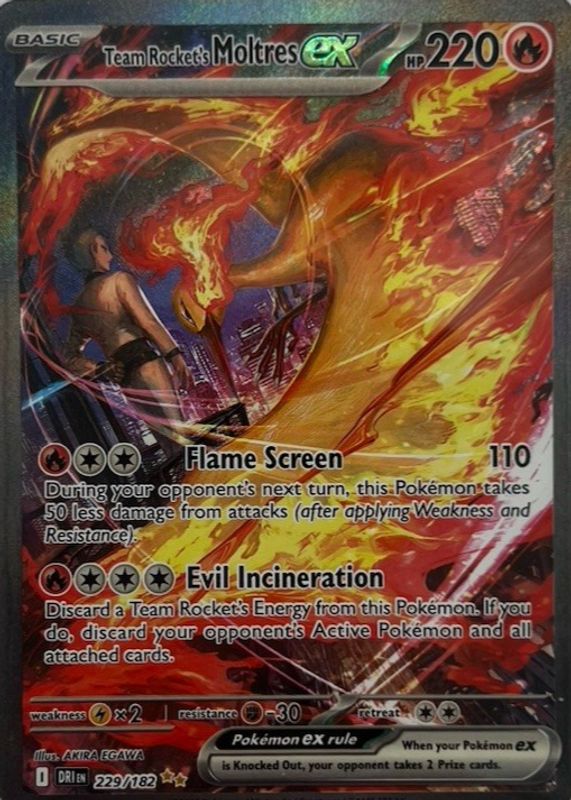 moltres pokemon card price - Team Rocket's ex - 031/182 - Destined Rivals - Double Rare this card is the perfect way to showcase your collection. Team Rocket's Moltres EX -