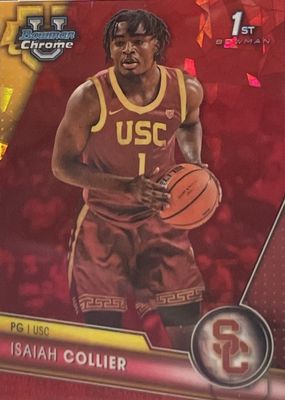 2023 Bowman Chrome University Sapphire Edition #96 Red /5 (1st)