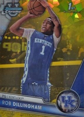2023 Bowman Chrome University Sapphire Edition #44 Yellow /75 (1st)