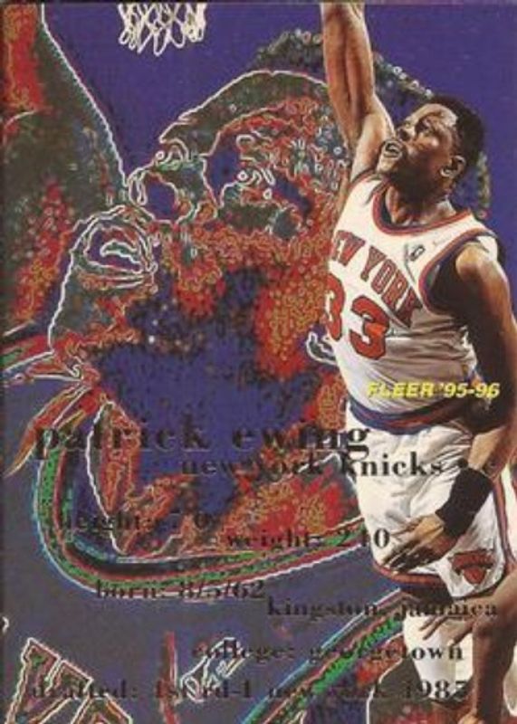 Patrick Ewing 1995 Fleer #120 Base RAW