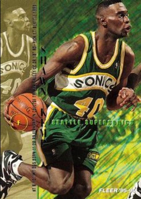 Shawn Kemp 1995 Fleer #177 Base RAW