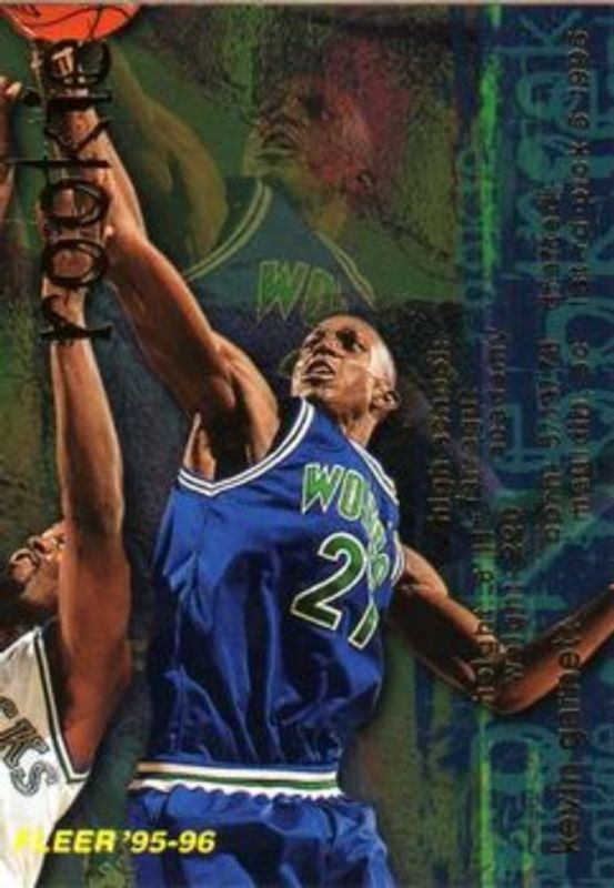 Kevin Garnett 1995 Fleer #293 Base Rookie RAW