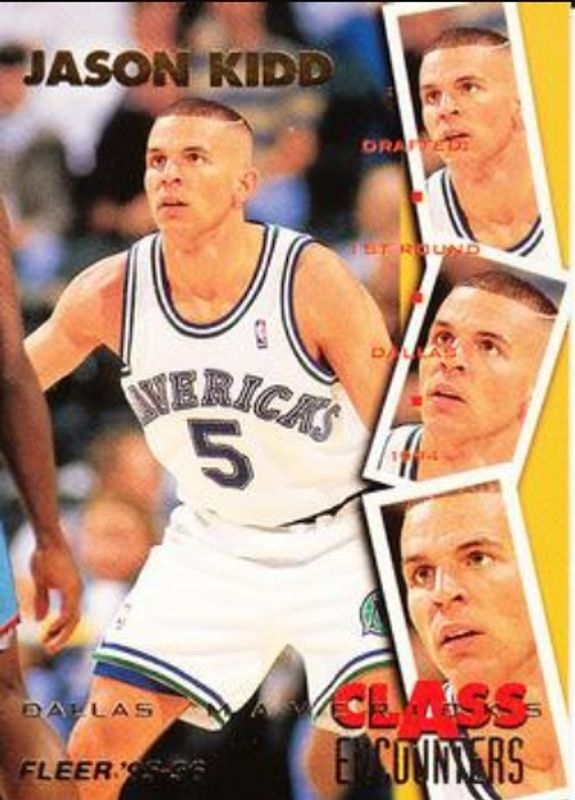 Jason Kidd 1995 Fleer #6 Class Encounters RAW