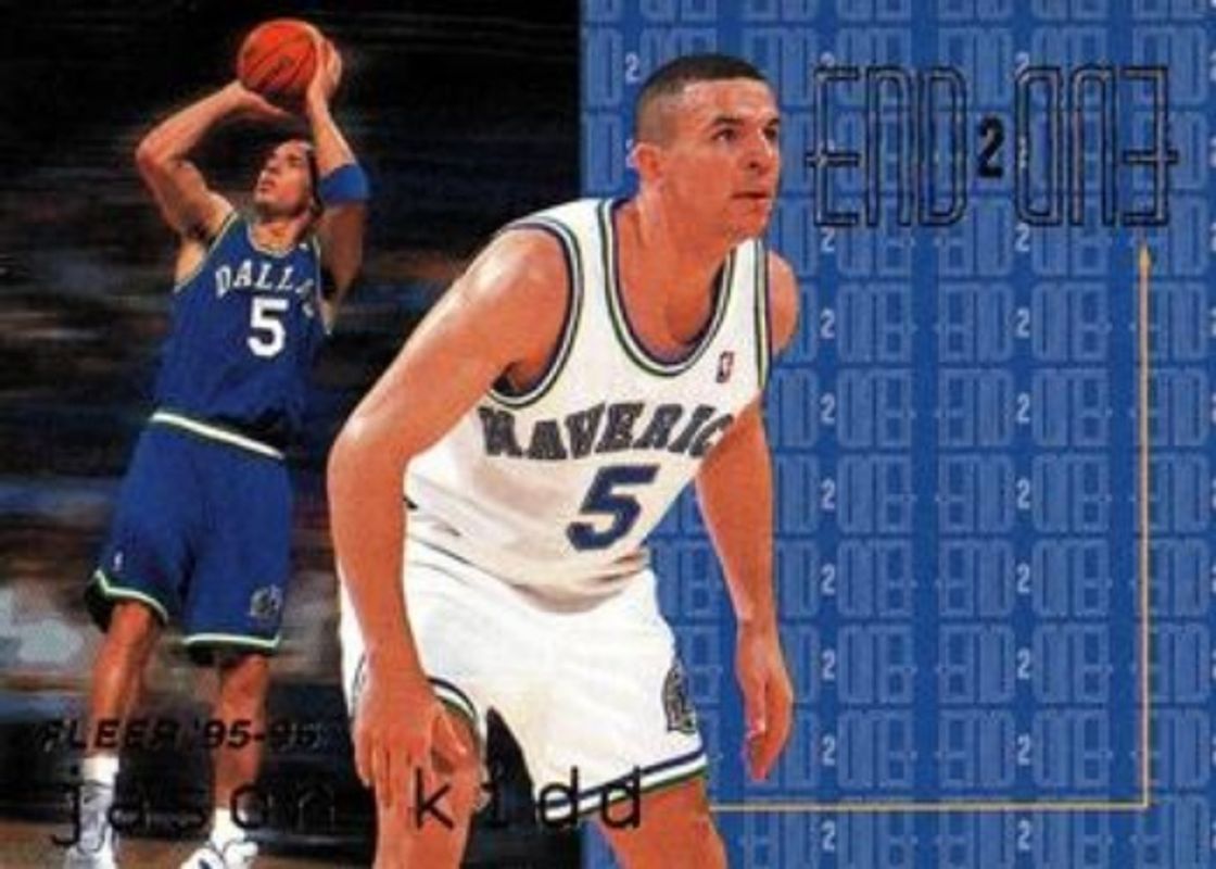 Jason Kidd 1995 Fleer #10 End 2 End RAW