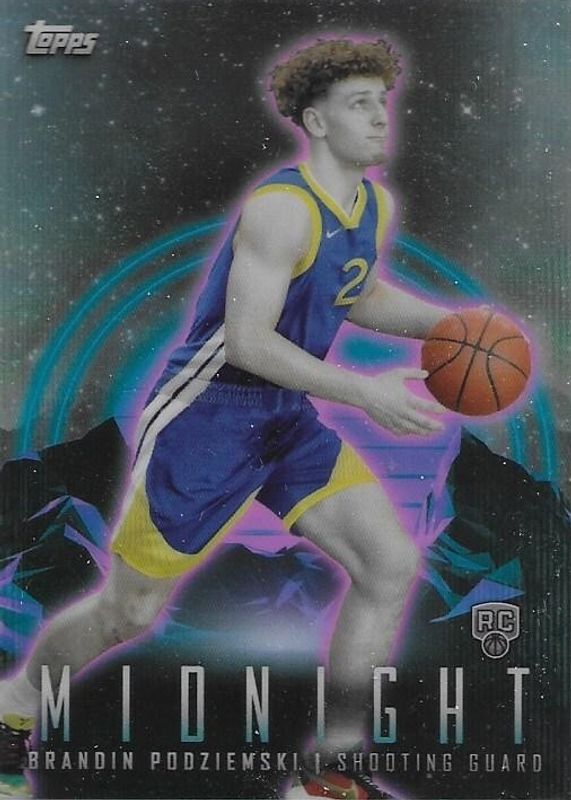 Brandin Podziemski 2023 Topps Midnight #89 Base Rookie RAW
