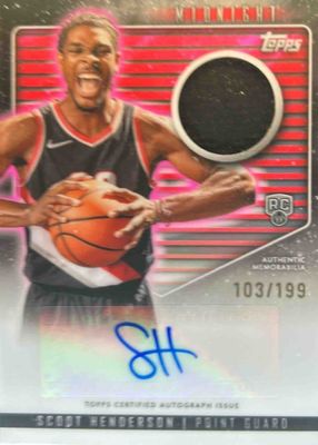 2023 Topps Midnight #RJA-SH Rookie Jersey Autographs - Twilight /199