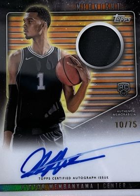 2023 Topps Midnight #RJA-VW Rookie Jersey Autographs - Dusk /75