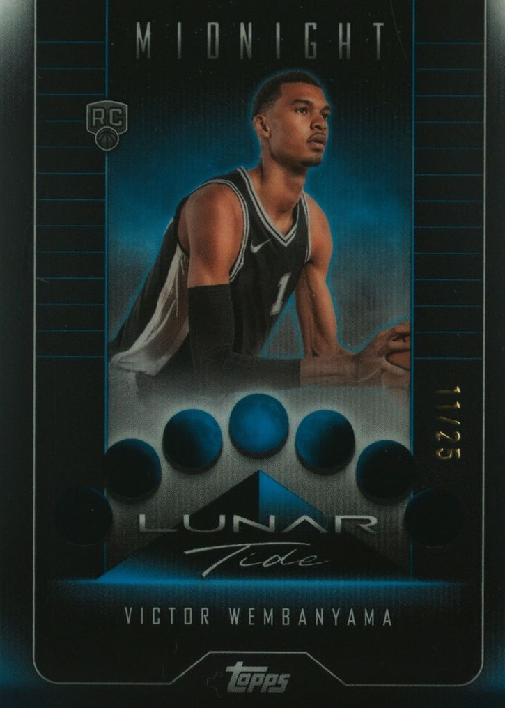 Victor Wembanyama 2023 Topps Midnight #LT-11 Lunar Tide - Moonrise 