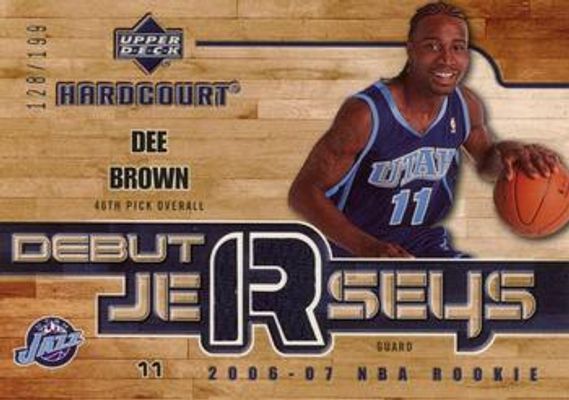 2006 Upper Deck Hardcourt #DJ-DB Debut Jerseys /199