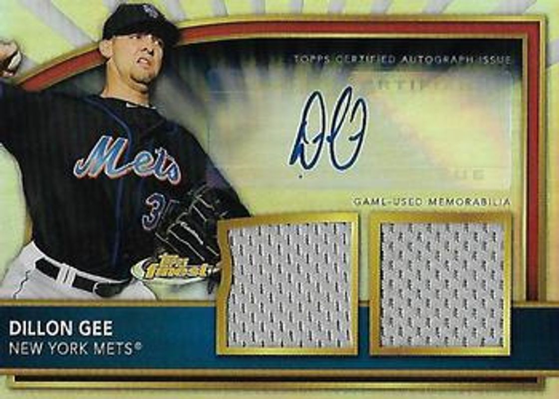 2011 Topps Finest #79 Rookie Dual Relic Autographs Die-Cut /10