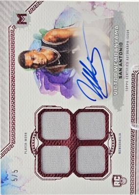 2023 Topps Motif #MQA-VW Rookie Quad Relic Autographs - Pyrrol Scarlet /5