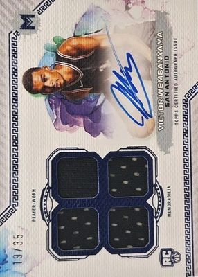 2023 Topps Motif #MQA-VW Rookie Quad Relic Autographs - Ultramarine Blue /35