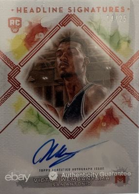 2023 Topps Motif #HS-VW Headline Signatures - Cadmium Orange /25