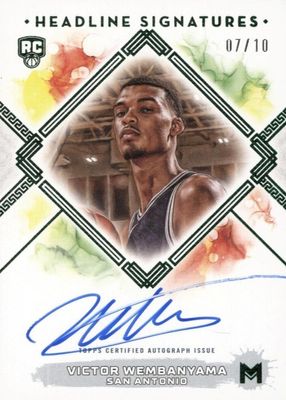 2023 Topps Motif #HS-VW Headline Signatures - Winsor Green /10