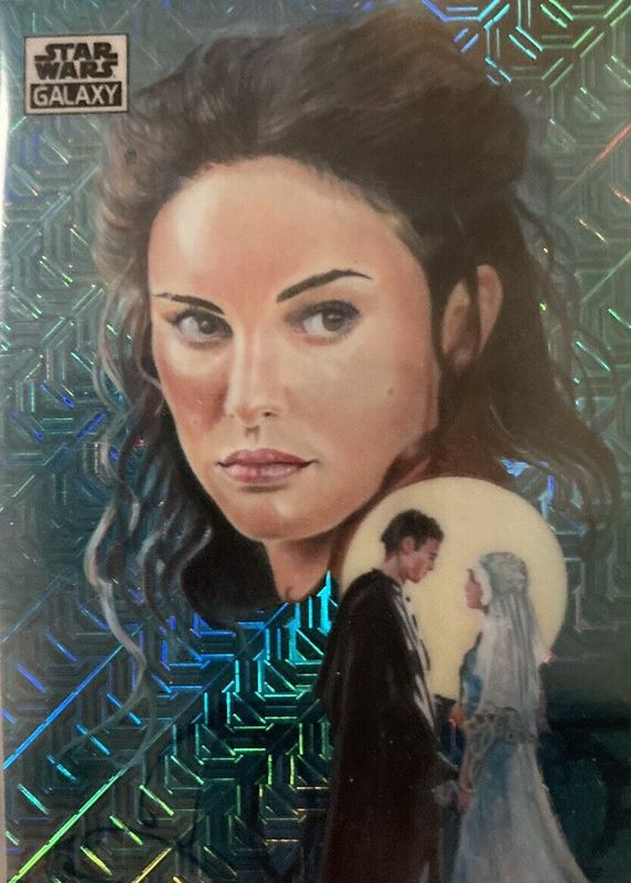 The Light of Padme Amidala 2021 Topps Chrome Star Wars Galaxy #2 Mojo Refractor /50 RAW