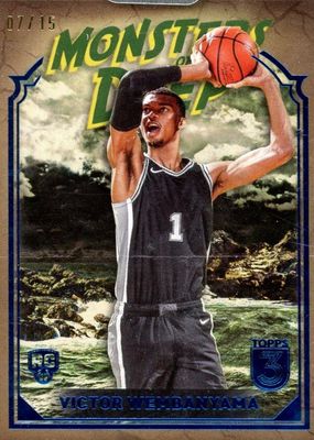 2023 Topps Three #MD-21 Monsters of the Deep - Blue /15