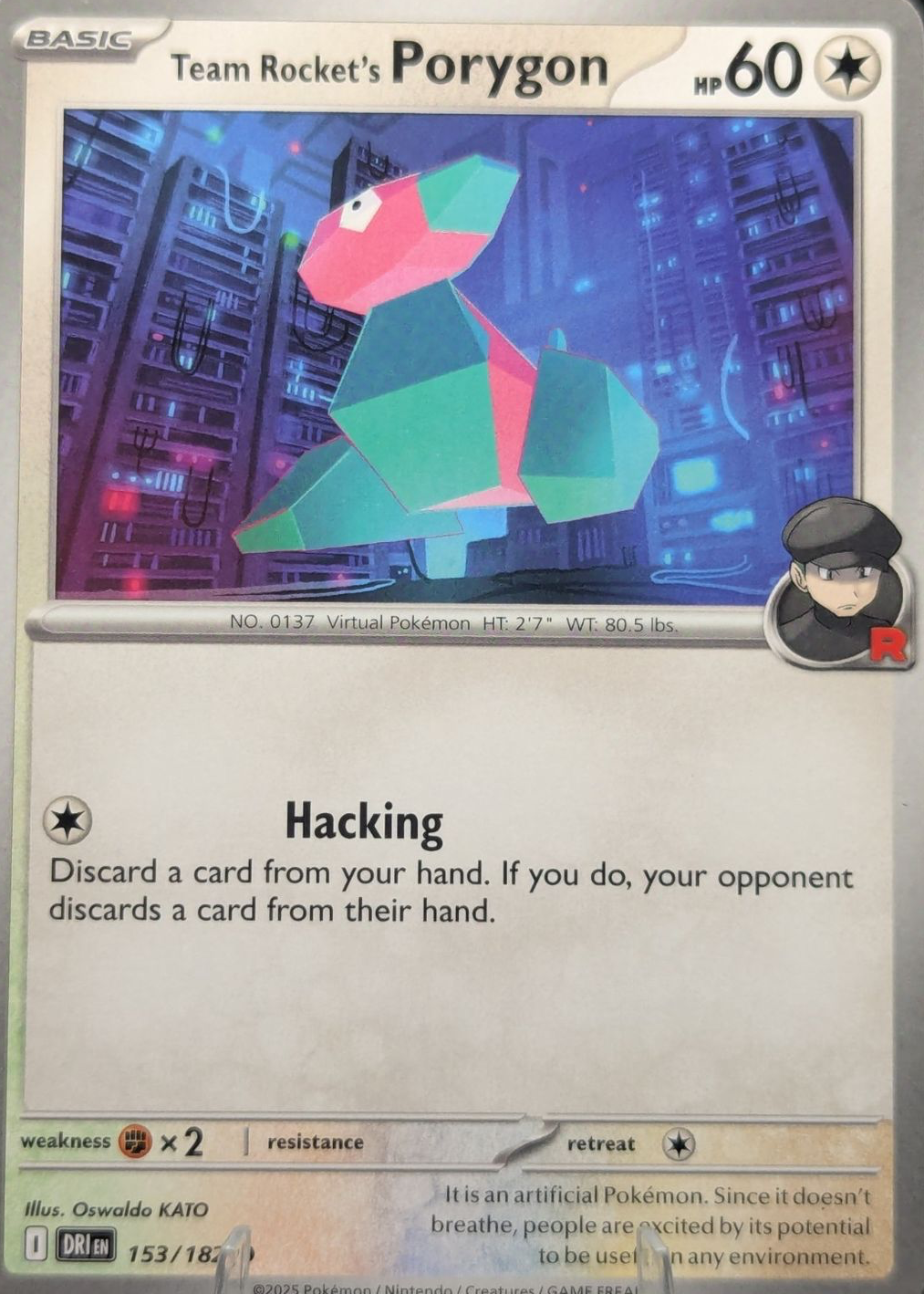 Team Rocket's Porygon 2025 Scarlet & Violet: Destined Rivals #153/182 ...