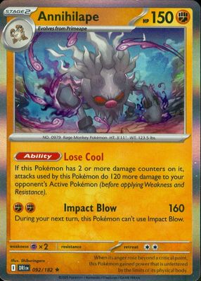 2025 Scarlet & Violet: Destined Rivals #092/182 Holo