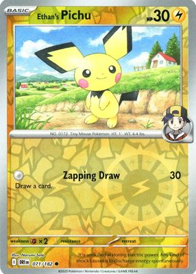 Ethan's Pichu 2025 Japanese Heat Wave Arena #036/063 Base