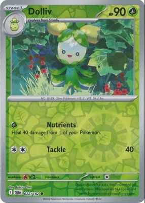 2025 Scarlet & Violet: Destined Rivals #022/182 Reverse Holo