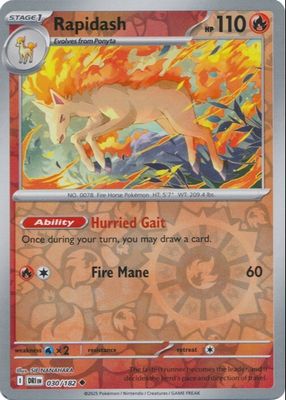 2025 Scarlet & Violet: Destined Rivals #030/182 Reverse Holo