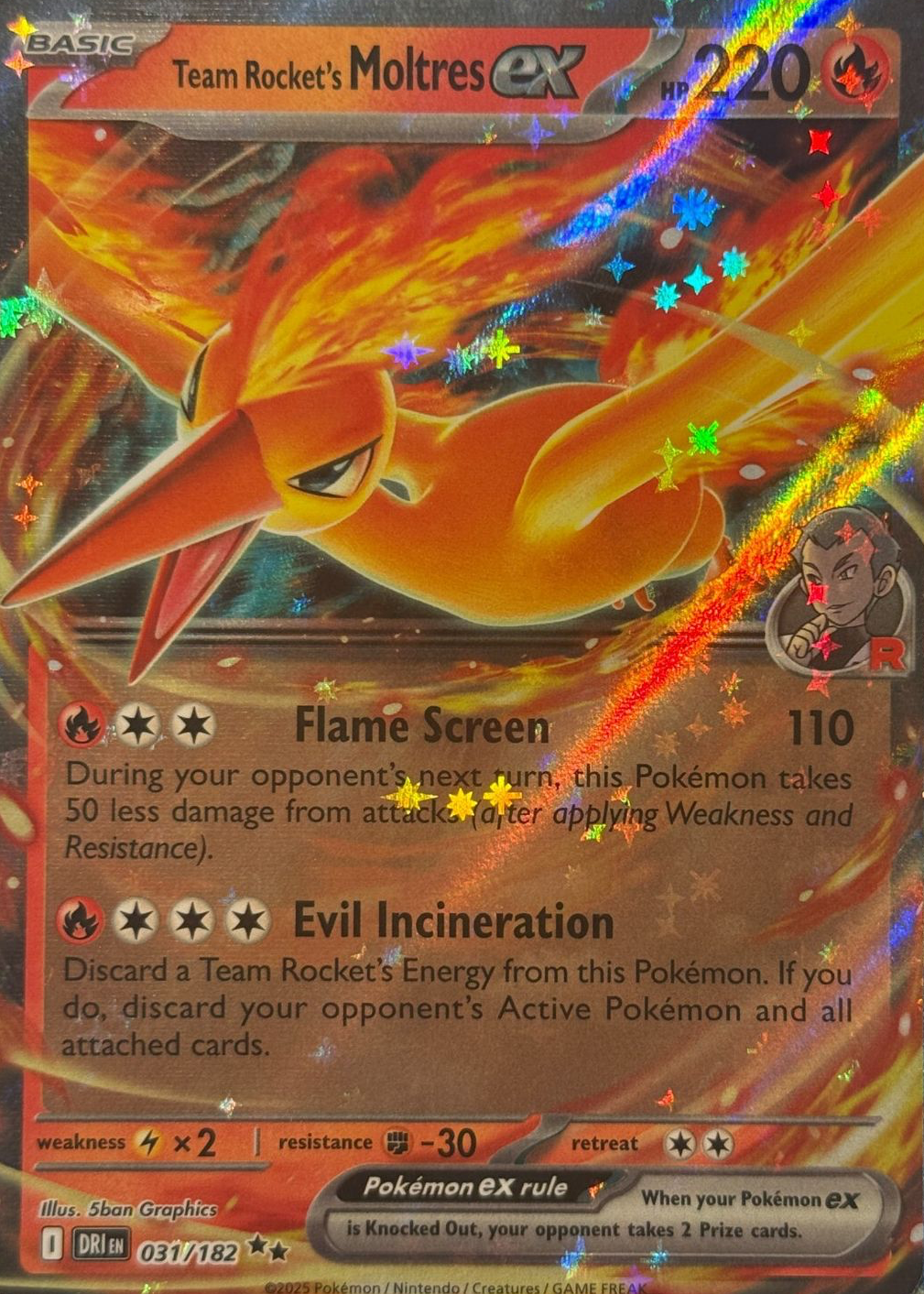 Team Rocket's Moltres ex 2025 Scarlet & Violet: Destined Rivals #031/182  Double Rare Price Guide - Sports Card Investor