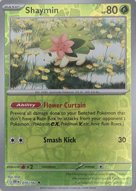 shaymin pokemon card 2025 Japanese Sv9a-heat Wave Arena 066 Art Rare PSA 10 Graded Basic All Pokmon TCG card images The Pokmon Company Shaymin Pokemon Card Credit Card
