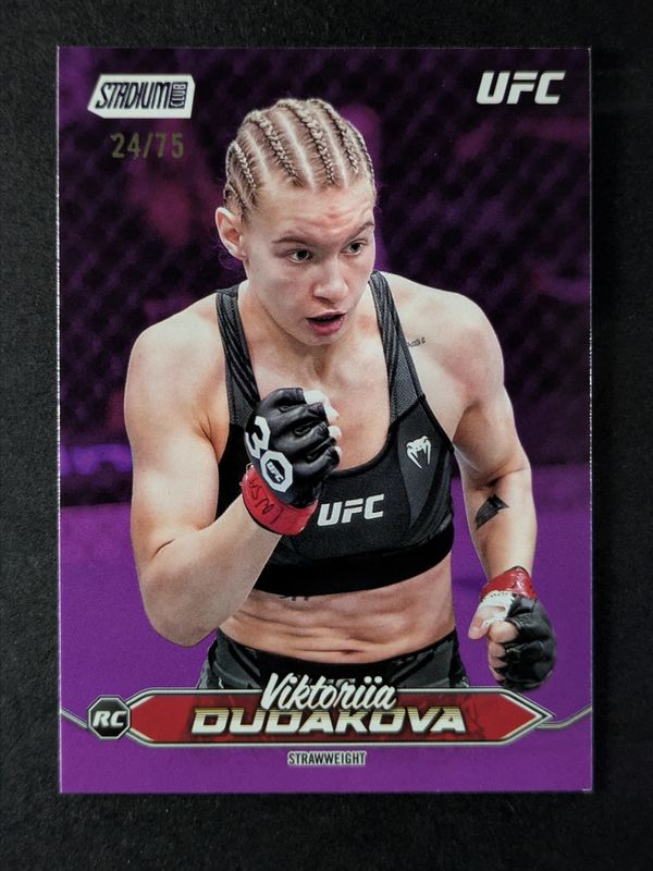 2025 Topps UFC Stadium Club #124 Purple Foil /75