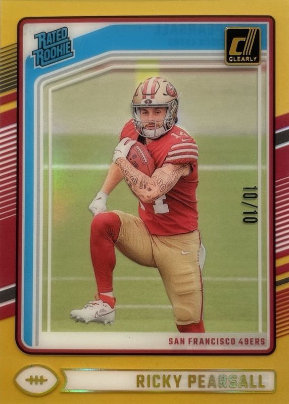 Ricky Pearsall 2024 Clearly Donruss #65 Gold /10 Rookie RAW