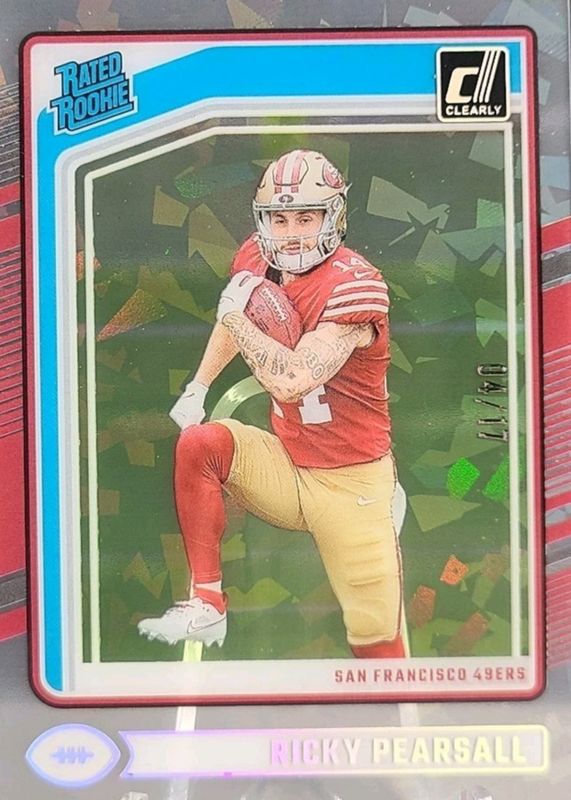 Ricky Pearsall 2024 Clearly Donruss #65 Ice /17 Rookie RAW