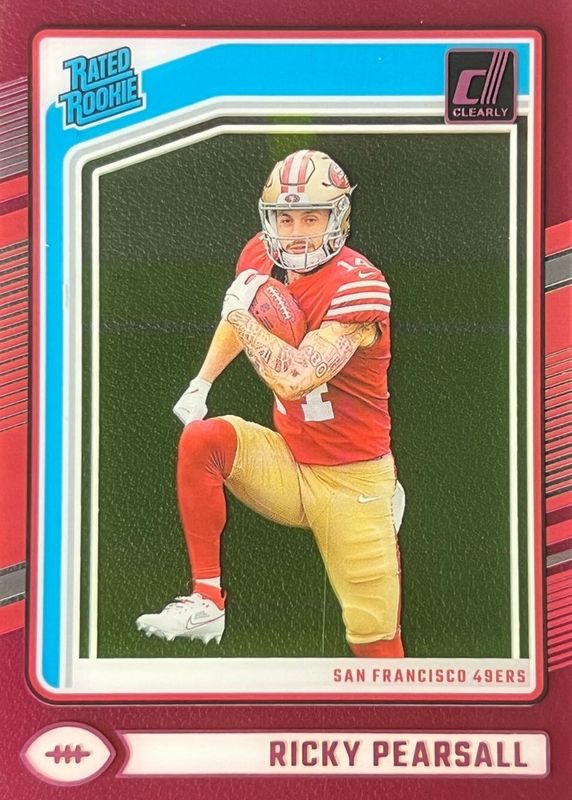 Ricky Pearsall 2024 Clearly Donruss #65 Pink Rookie RAW