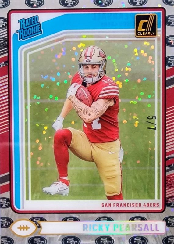 Ricky Pearsall 2024 Clearly Donruss #65 Team Logos /7 Rookie RAW