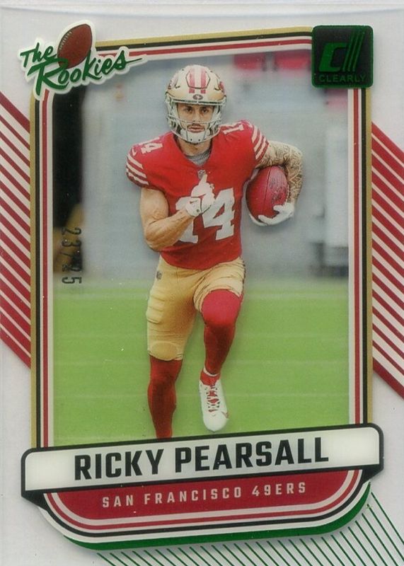 Ricky Pearsall 2024 Clearly Donruss #15 Clearly The Rookies - Green /25 RAW