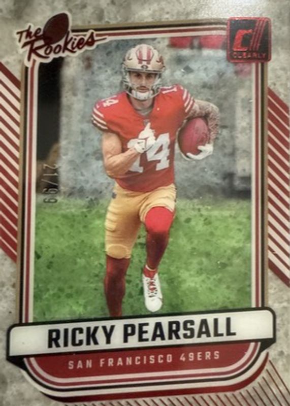 Ricky Pearsall 2024 Clearly Donruss #15 Clearly The Rookies - Red /99 RAW