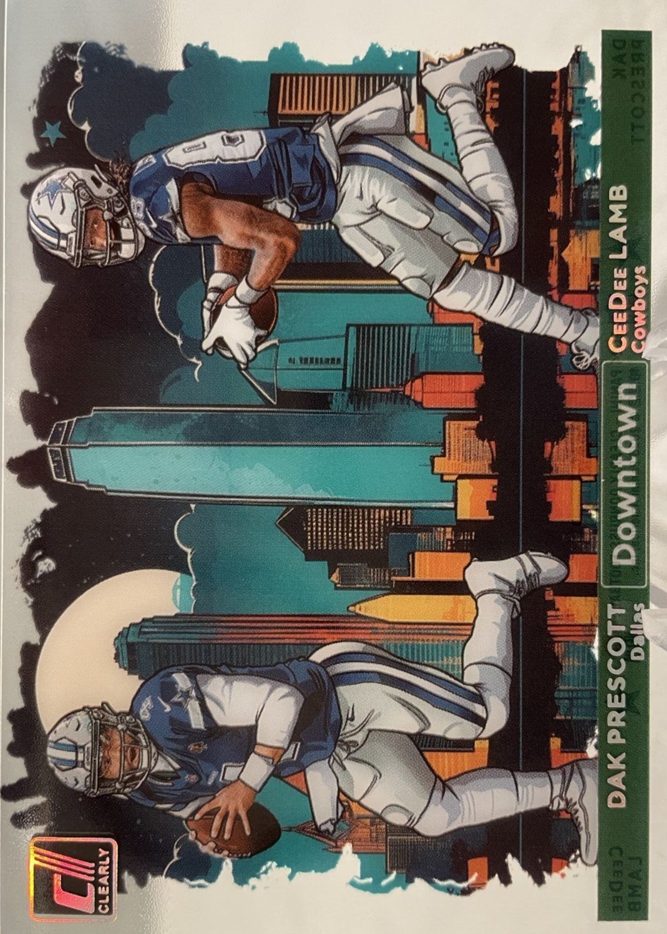 ダイダロス　4枚 CeeDee Lamb / Dak Prescott 2024 Clearly Donruss #1 Downtown