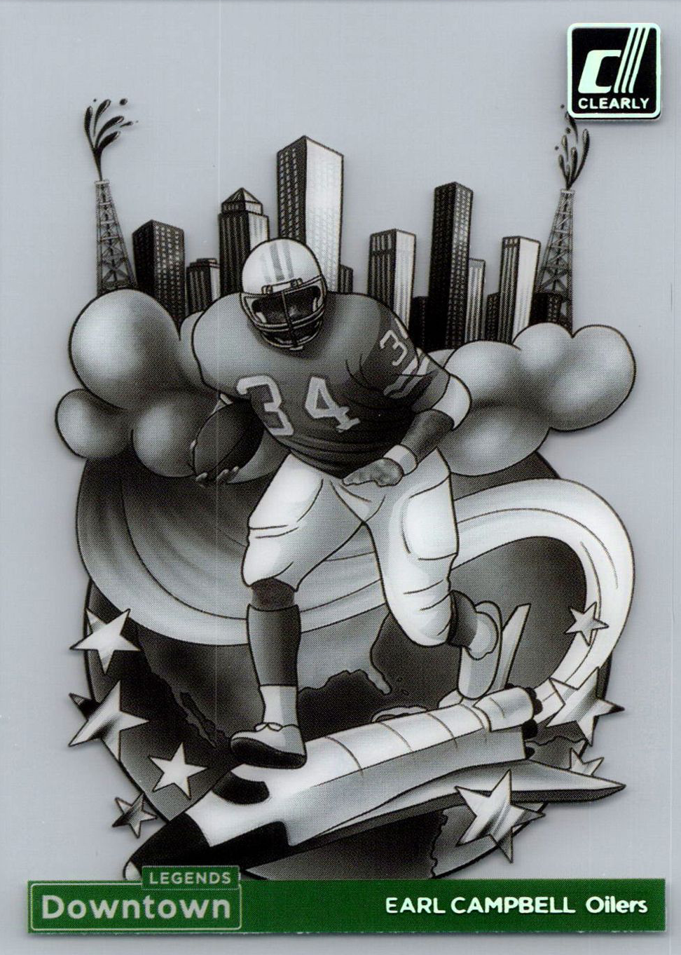 Earl Campbell 2024 Clearly Donruss #3 Downtown Legends /(SSP