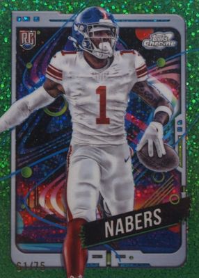 2024 Topps Chrome Cosmic #167 Green Space Dust Refractor /75