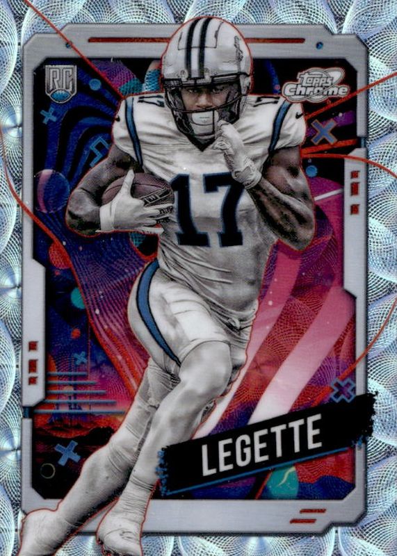 Xavier Legette 2024 Topps Chrome Cosmic #115 Nucleus Refractor Rookie RAW
