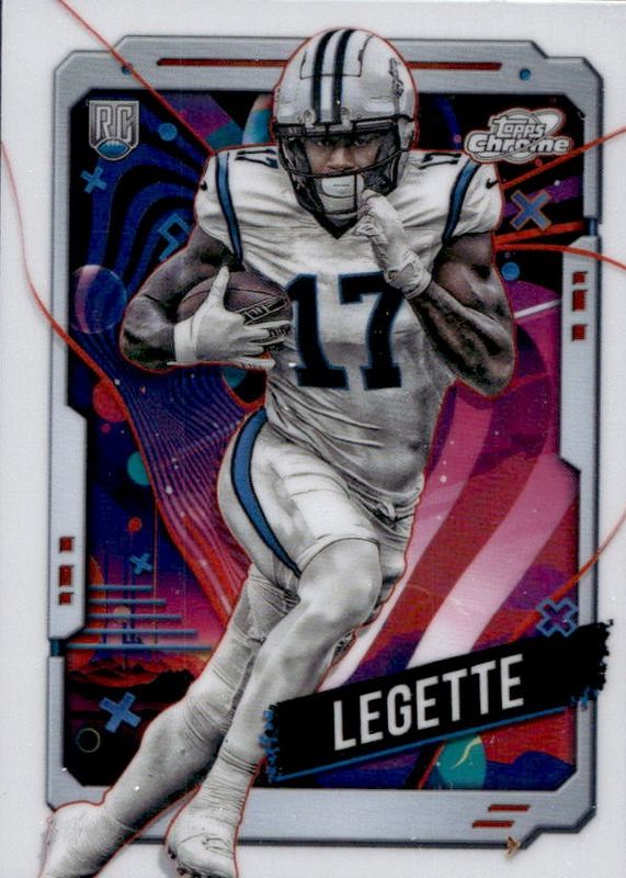 Xavier Legette 2024 Topps Chrome Cosmic #115 White Hole Refractor /(SSP) Rookie RAW