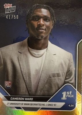 2025 Topps Now Draft #D-1 Gold Foil /50