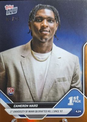 2025 Topps Now Draft #D-1 Orange Foil /25