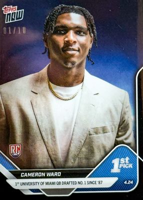2025 Topps Now Draft #D-1 Black Foil /10