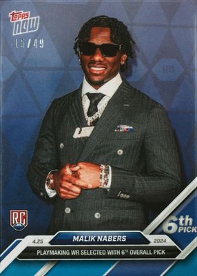 2024 Topps Now Draft #D-4 Blue /49