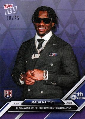 2024 Topps Now Draft #D-4 Purple /25