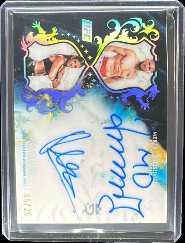 2025 Topps UFC Royalty #DA-DP Dual Autographs /25